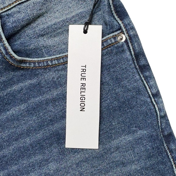 True Religion Mid-Rise Skinny Jeans Size 28 (28x31) Outrigger Blue NEW - Picture 14 of 15